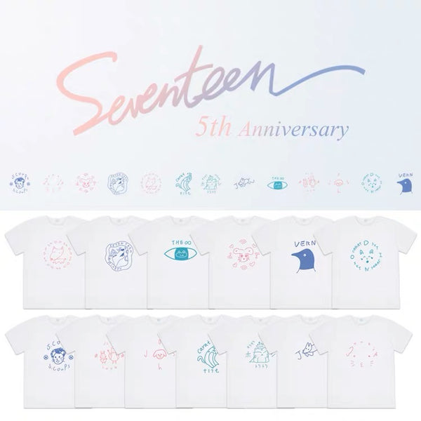 SEVENTEEN 5TH ANNIVERSARY MEMBER T-SHIRT