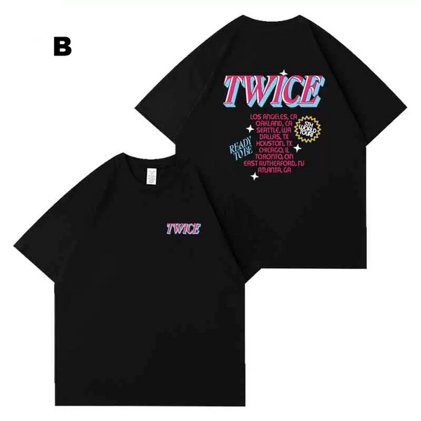 TWICE READY TO BE 5TH WORLD TOUR CONCERT T-SHIRT – IDOLS FASHION