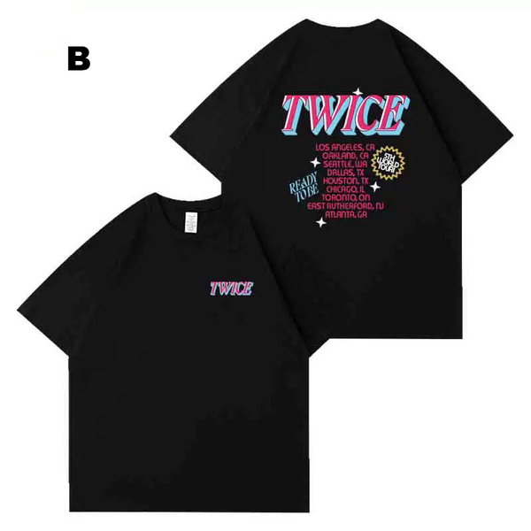 TWICE WORLD TOUR アメリカ 限定グッズ【Tシャツ05】L 【公式通販】 TWICE WORLD TOUR アメリカ 限定グッズ【Tシャツ05】L 【公式通販】