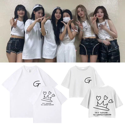 (G)I-DLE I AM FREE-TY WORLD TOUR QUEENCARD CONCERT T-SHIRT