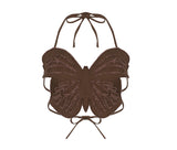 TWICE NAYEON RED VELVET SEULGI BLUE BUTTERFLY TOP SHIRT