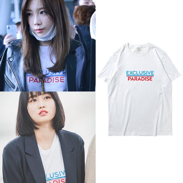 SNSD TAEYEON TWICE MOMO EXCLUSIVE PARADISE T-SHIRT