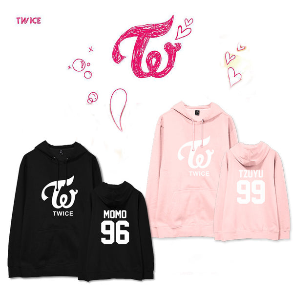 TWICE THE STORY BEGINS MEMBERS NAME NUMBER HOODIE