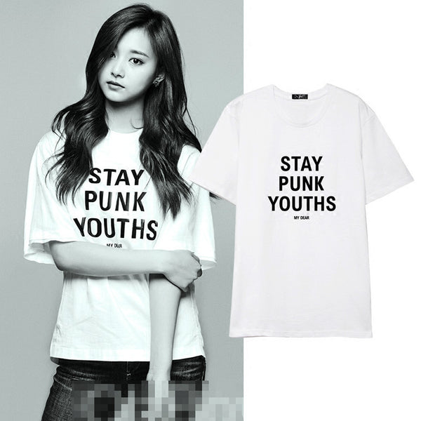 TWICE TZUYU STAY PUNK YOUTHS T-SHIRT