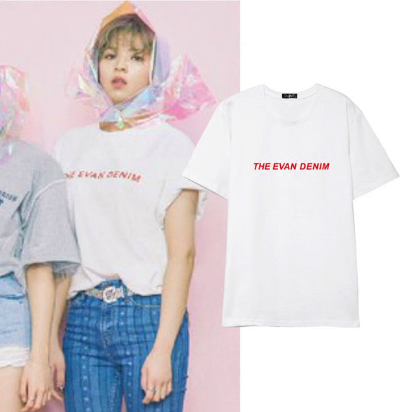 TWICE JUNGYEON THE EVAN DENIM T-SHIRT