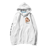SEVENTEEN WOOZI YAWNING ZIP UP HOODIE
