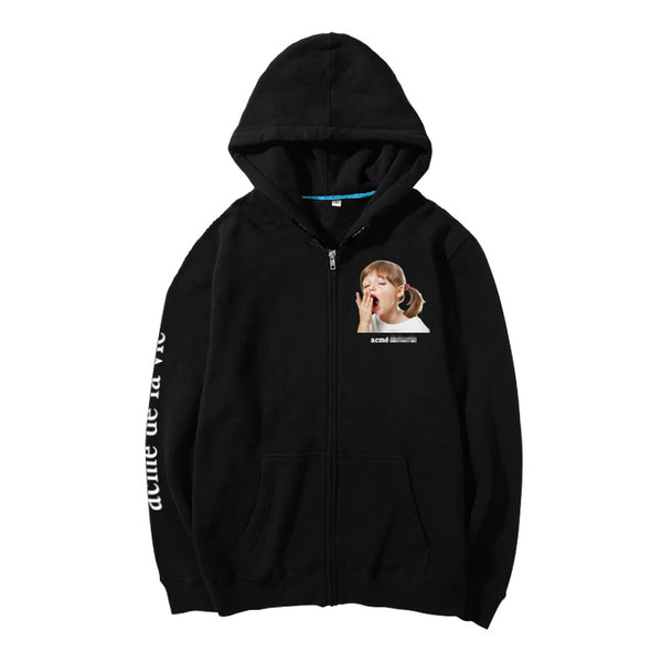 SEVENTEEN WOOZI YAWNING ZIP UP HOODIE – IDOLS FASHION