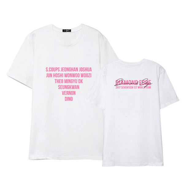 SEVENTEEN DIAMOND EDGE MEMBERS T-SHIRT – IDOLS FASHION