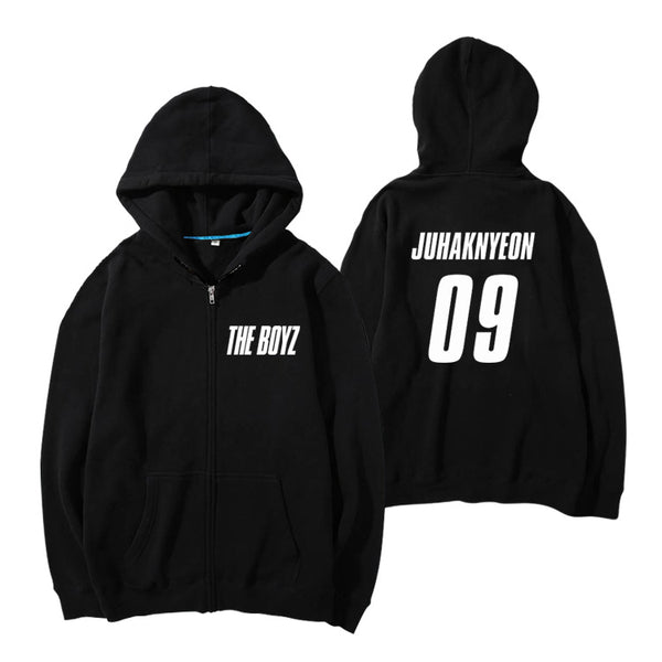 THE BOYZ ドボイズ パーカー THEB ZONE HOOD ZIP-UP THE BOYZ DEBUT MEMBER NAME ZIP UP HOODIES – IDOLS FASHION