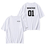 AESPA DEBUT MEMBER NAMES T-SHIRT