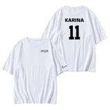 AESPA DEBUT MEMBER NAMES T-SHIRT