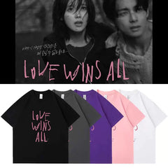 IU BTS V LOVE WINS ALL T-SHIRT