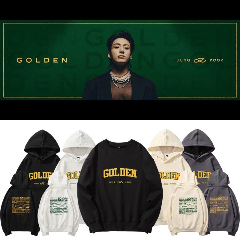BTS Jungkook Golden Hoodie – Kpop Exchange