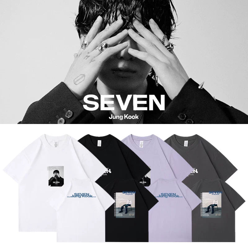 BTS JUNGKOOK SEVEN DEBUT SINGLE T-SHIRT – IDOLS FASHION