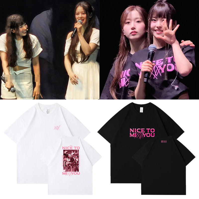 NMIXX サイン Tシャツ（Kpop NMIXX T-SHIRT MIXX UNIVERSITY