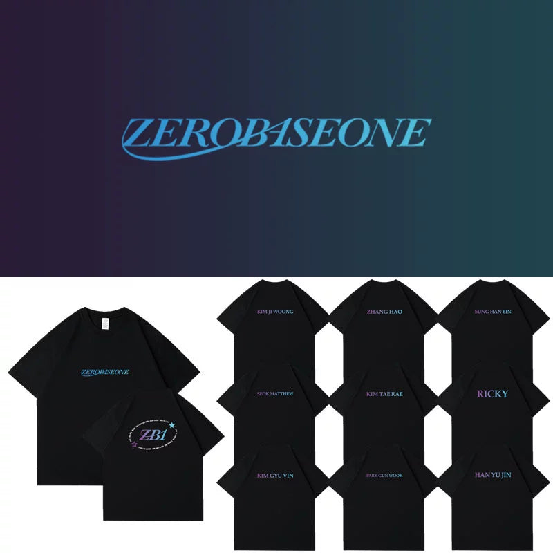 ZEROBASEONE ZB1 ゼベワン KCON サイン入りTシャツ 公式 ZEROBASEONE ZEROBASEONE ZB1 ゼベワン KCON サイン入りTシャツ 公式 ZEROBASEONE