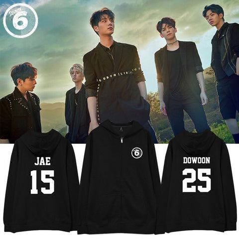 DAY6 SUNRISE MEMBER ZIP UP HOODIES