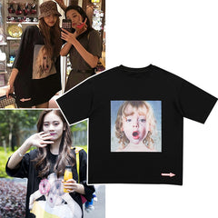 BLACKPINK LISA NINE PERCENT YANJUN LITTLE GIRL DONUT SHIRT