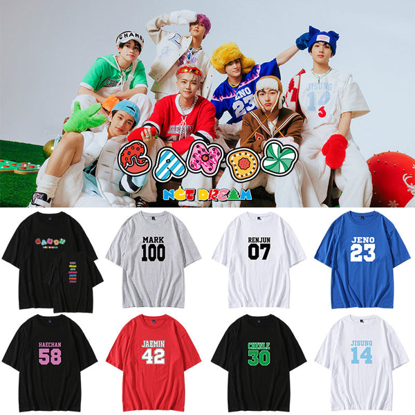 NCT DREAM CANDY COMEBACK NAME NUMBER T-SHIRT