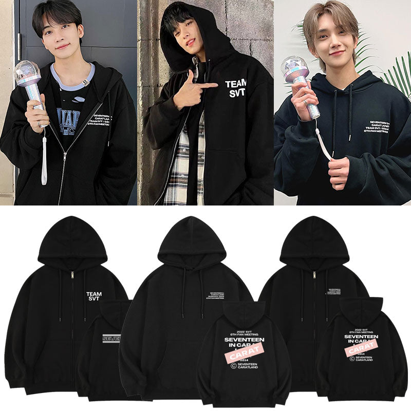 SEVENTEEN 2022 CARATLAND FAN MEETING ZIP UP HOODIE – IDOLS
