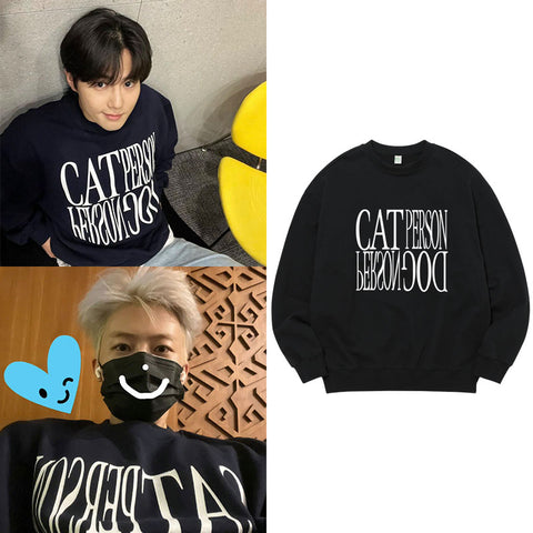 EXO SUHO NCT JAEMIN CAT PERSON SWEATER