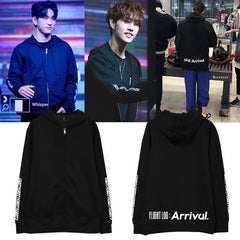 GOT7 FLIGHT LOG ARRIVAL ZIP UP HOODIE