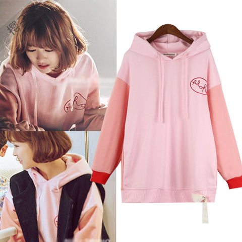 STRONG WOMAN DO BONG SOON  PARK BO YOUNG PINK HOODIE