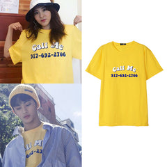 NCT MARK 2NE1 DARA CALL ME T-SHIRT
