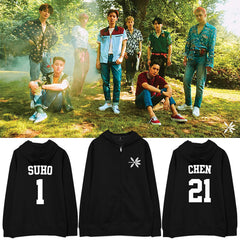EXO THE WAR ZIP UP HOODIE