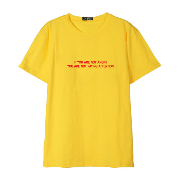 IU IF YOU ARE NOT ANGRY YOU ARE NOT PAYING ATTENTION T-SHIRT – IDOLS ...