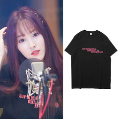 GFRIEND YUJU HOW TO DISAPPEAR COMPLETELY T-SHIRT