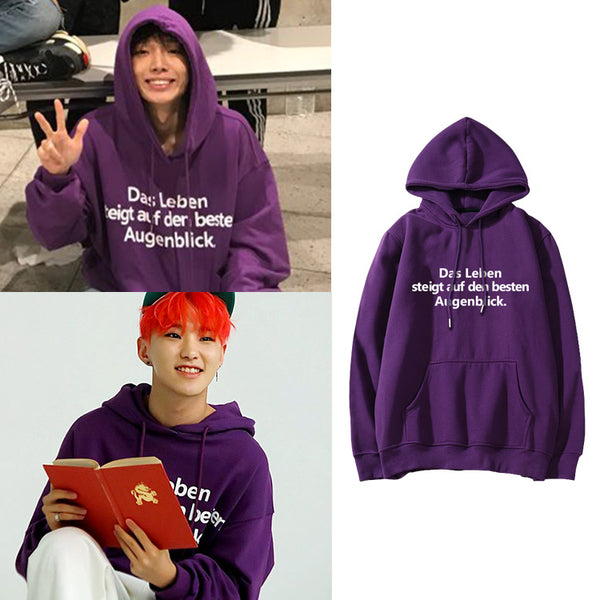 IKON BOBBY SEVENTEEN HOSHI GERMAN PURPLE HOODIE