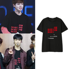 WANNA ONE JIHOON ASTRO MOONBIN SKATELAND T-SHIRT