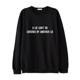 SHINEE TAEMIN A LIE CAN'T BE COVERED BY ANOTHER LIE SWEATER