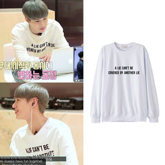 SHINEE TAEMIN A LIE CAN'T BE COVERED BY ANOTHER LIE SWEATER